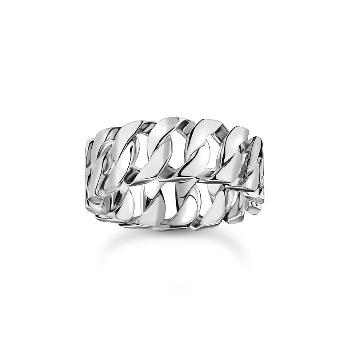 Wide ring with chain links silver | THOMAS SABO Australia