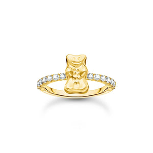 Ring with Gold HARIBO goldbear and zirconia | THOMAS SABO Australia