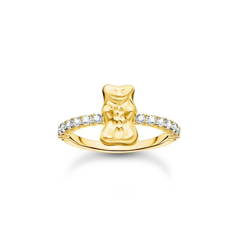 Ring with Gold HARIBO goldbear and zirconia | THOMAS SABO Australia