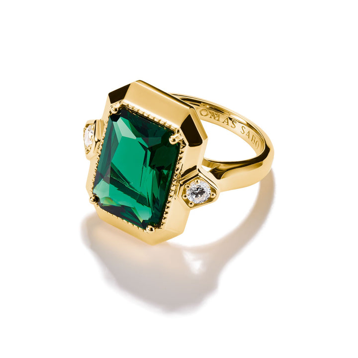 Ring with Green Zirconia Stone Elyndra | THOMAS SABO Australia