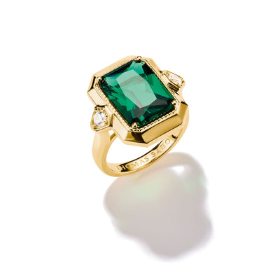 Ring with Green Zirconia Stone Elyndra | THOMAS SABO Australia