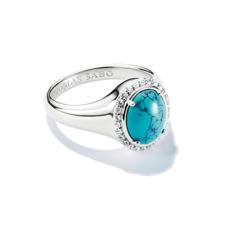 Round Turquoise Ring | THOMAS SABO Australia