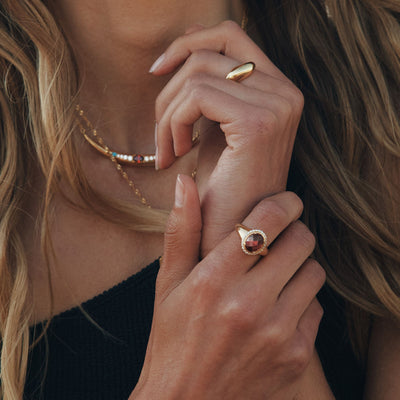 Ring with Red Zirconia Stone | THOMAS SABO Australia