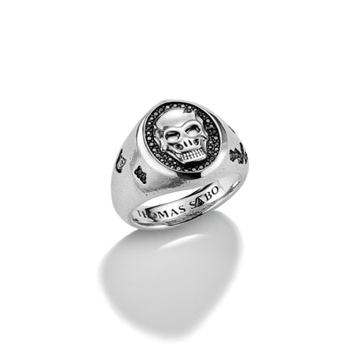Signet Ring Skull Relief Rebel Icons | THOMAS SABO Australia