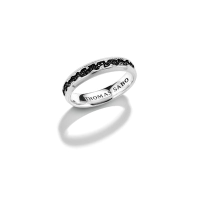 Band Ring Black Zirconia Rebel Icons | THOMAS SABO Australia