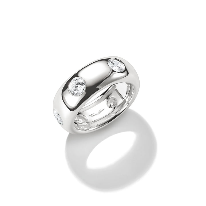 Ring with White Zirconia Stones Bold Elegance | THOMAS SABO Australia