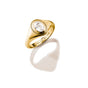 Ring with Oval White Zirconia Stone Bold Elegance | THOMAS SABO Australia