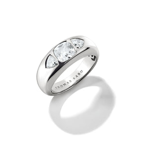 Ring with White Zirconia Stones Bold Elegance | THOMAS SABO Australia