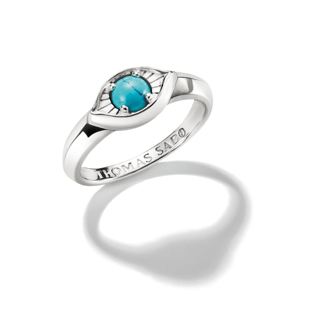 Small Eye Ring with Imitation Turquoise Elyndra | THOMAS SABO Australia