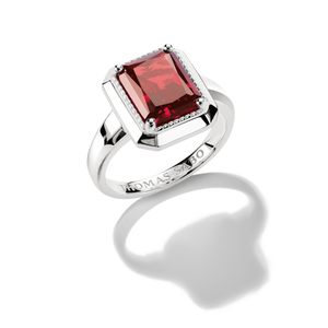 Ring with Red Zirconia Stone Elyndra | THOMAS SABO Australia