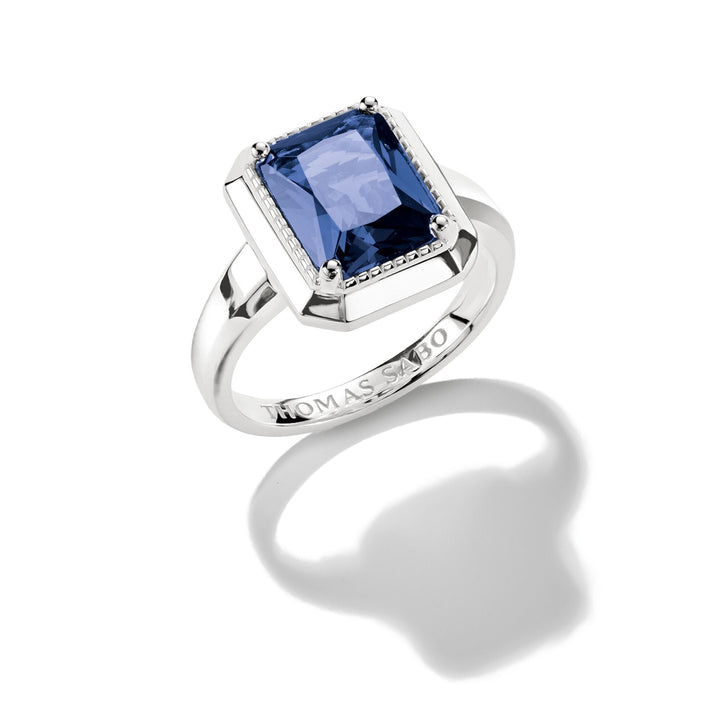 Ring with nanocrystal in octagon cut | THOMAS SABO Australia