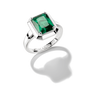 Ring with Green Zirconia Stone Elyndra