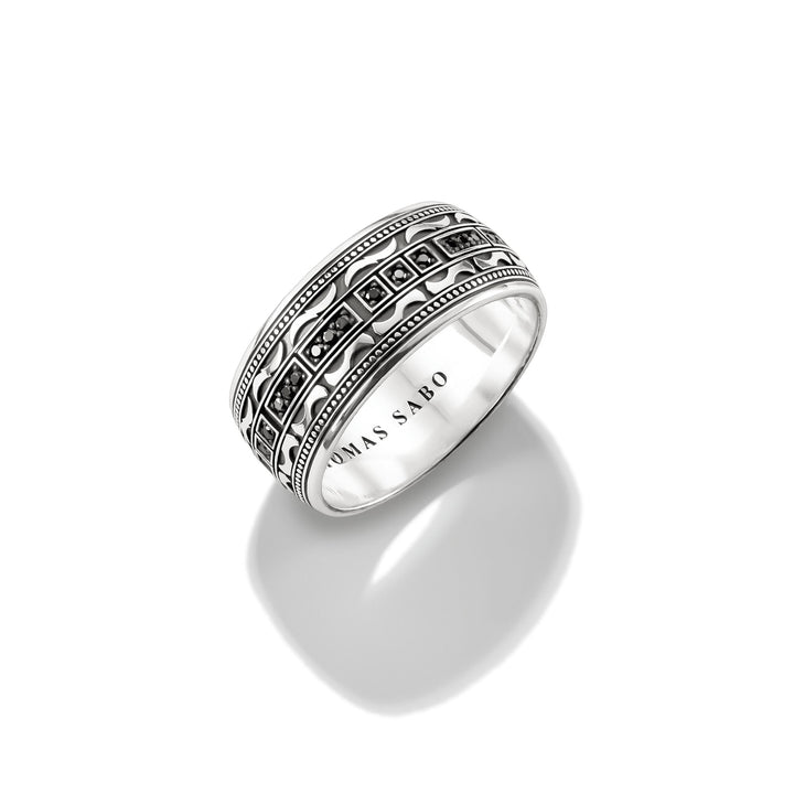 Wide Band Ring with Zirconia Wild Horses | THOMAS SABO Australia