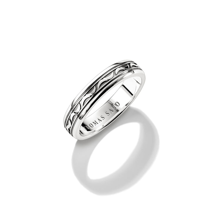 Band Ring with Engraved Pattern | THOMAS SABO Australia