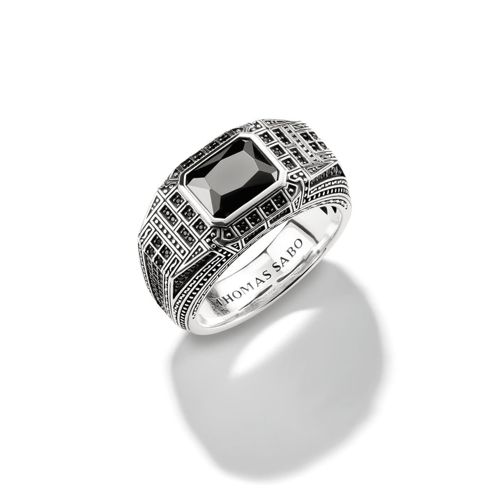 Signet Ring with Onyx and Black Stones Wild Horses | THOMAS SABO Australia
