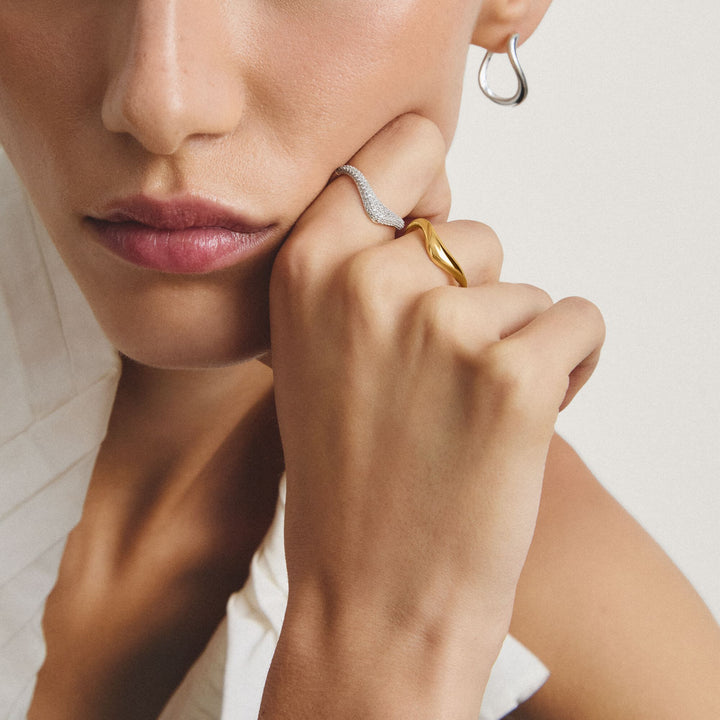 Ring in wave shape | THOMAS SABO Australia