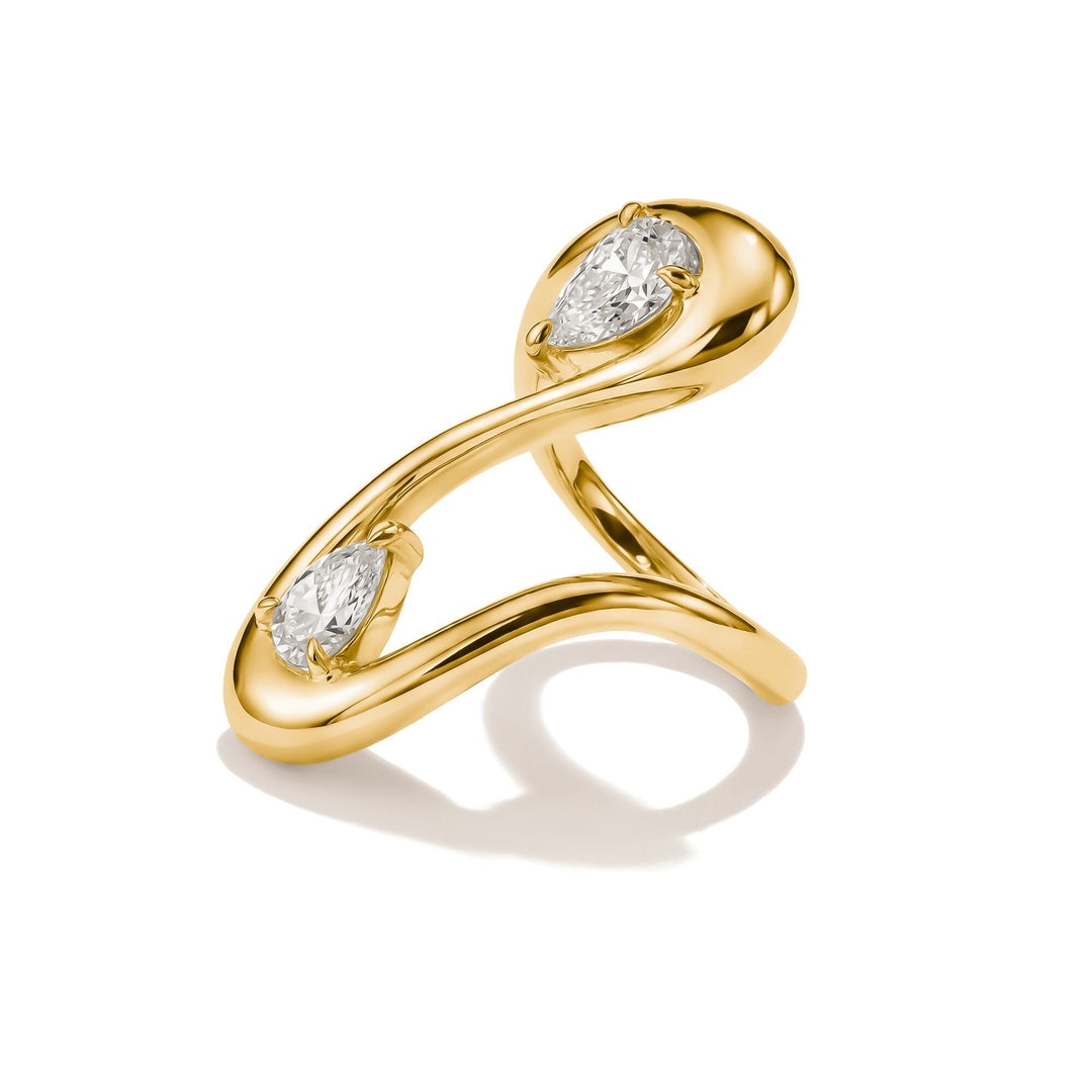 Ring with zirconia in teardrop shape | THOMAS SABO Australia