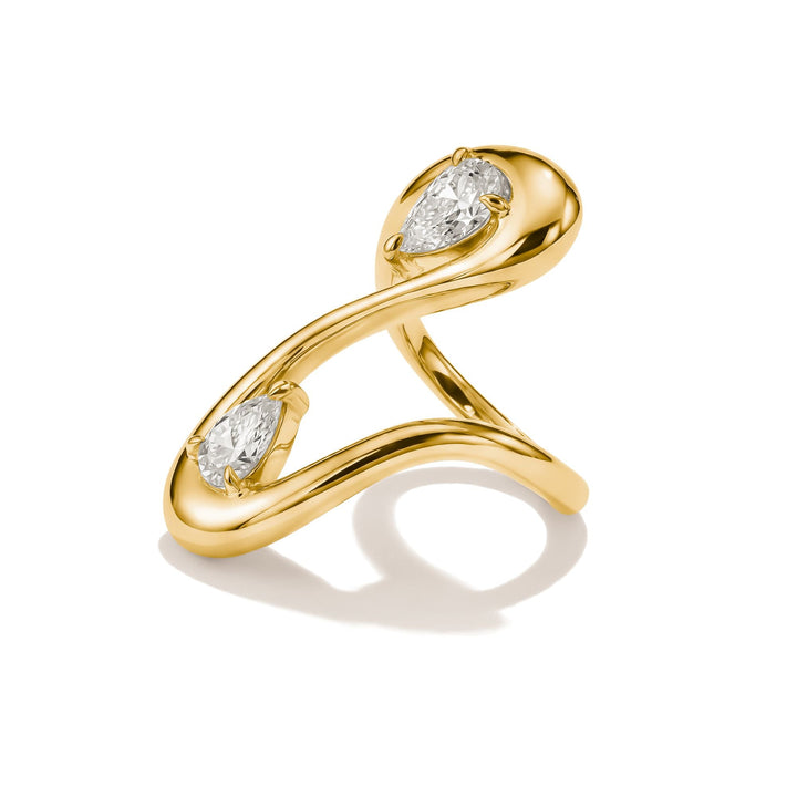 Ring with zirconia in teardrop shape | THOMAS SABO Australia