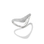 Ring with zirconia in wave shape | THOMAS SABO Australia