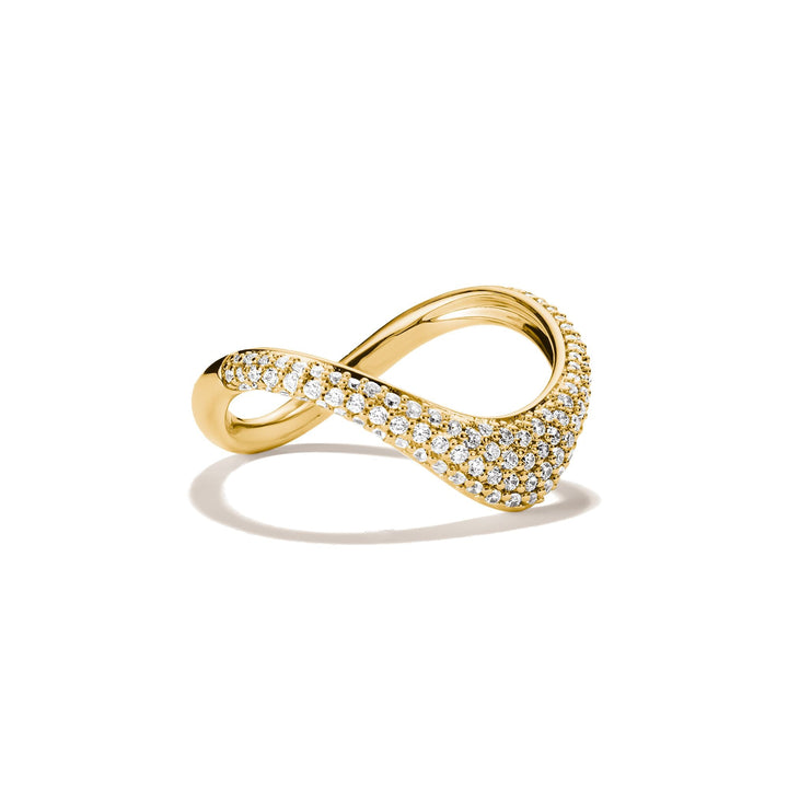 Ring with zirconia in wave shape | THOMAS SABO Australia