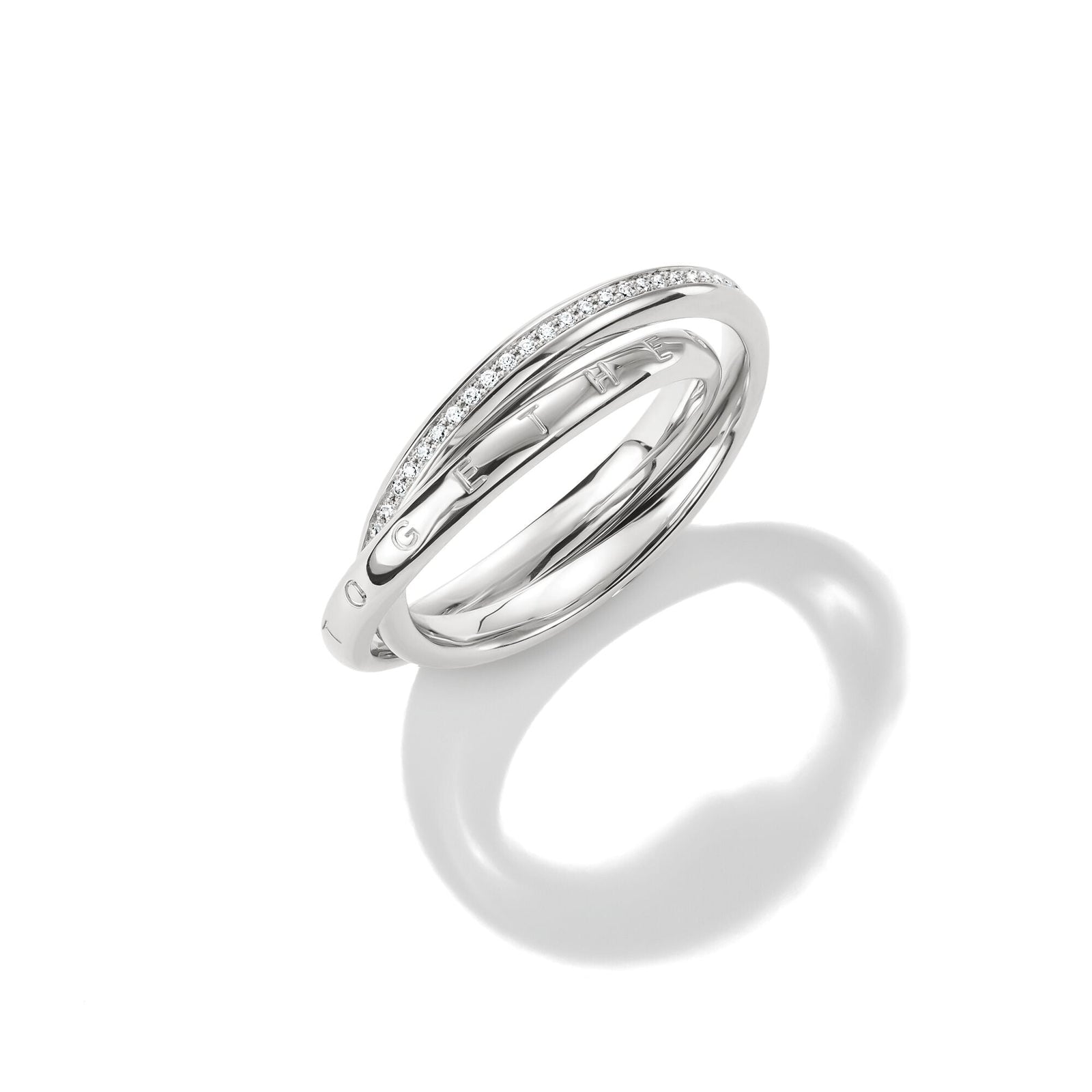 Double ring with zirconia | THOMAS SABO Australia
