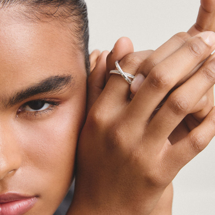 Double ring with zirconia | THOMAS SABO Australia