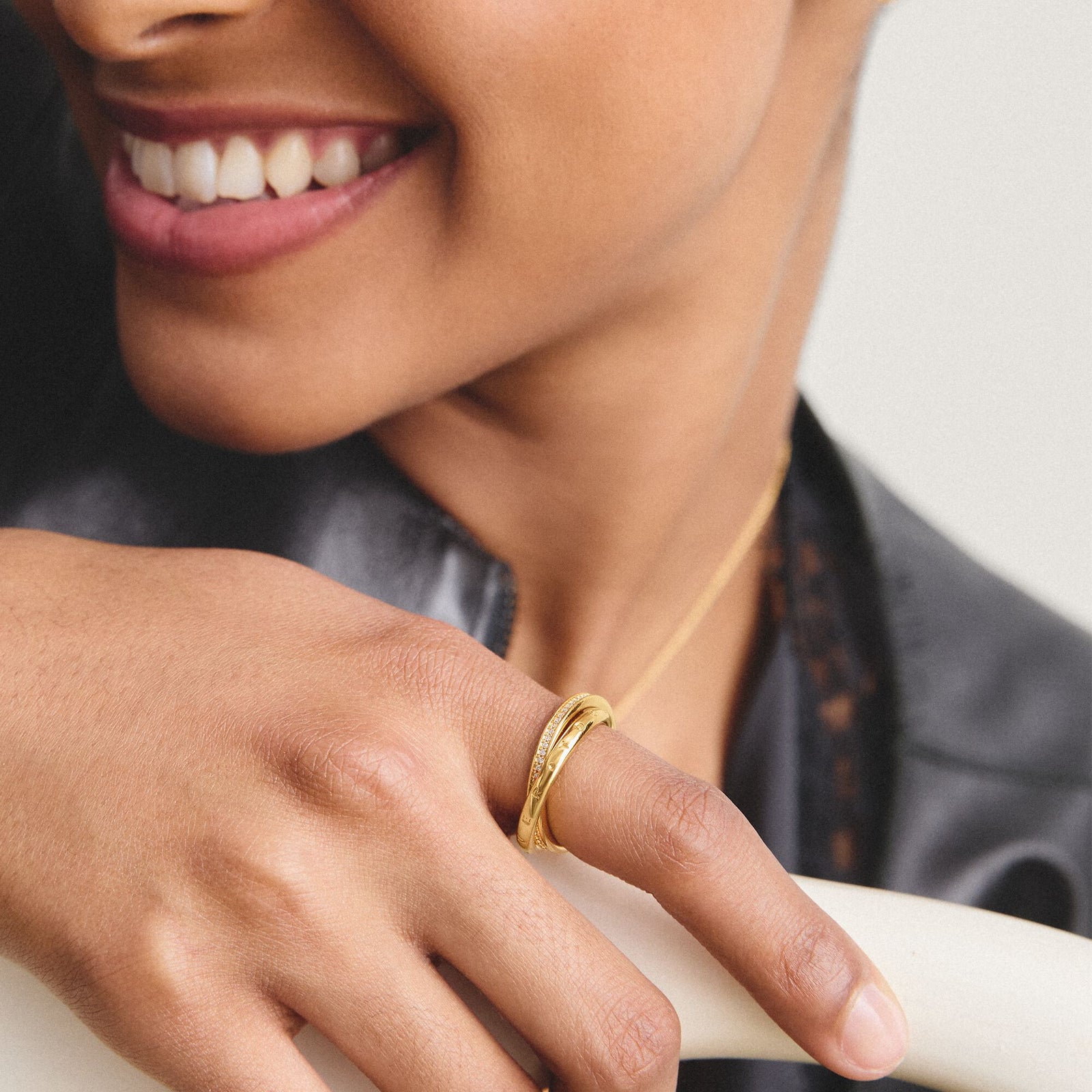 Double ring with zirconia | THOMAS SABO Australia