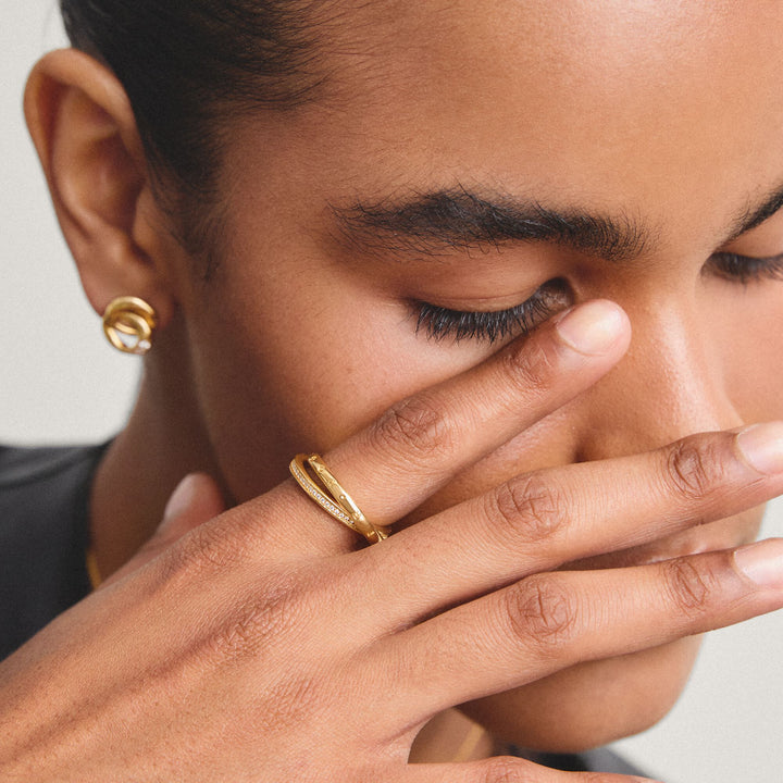Double ring with zirconia | THOMAS SABO Australia