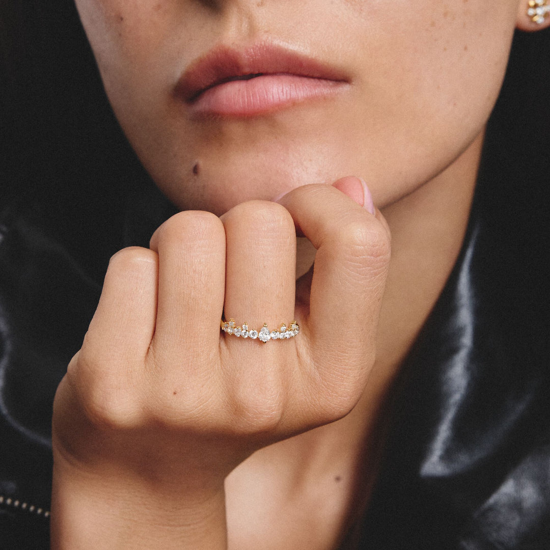 Ring with zirconia