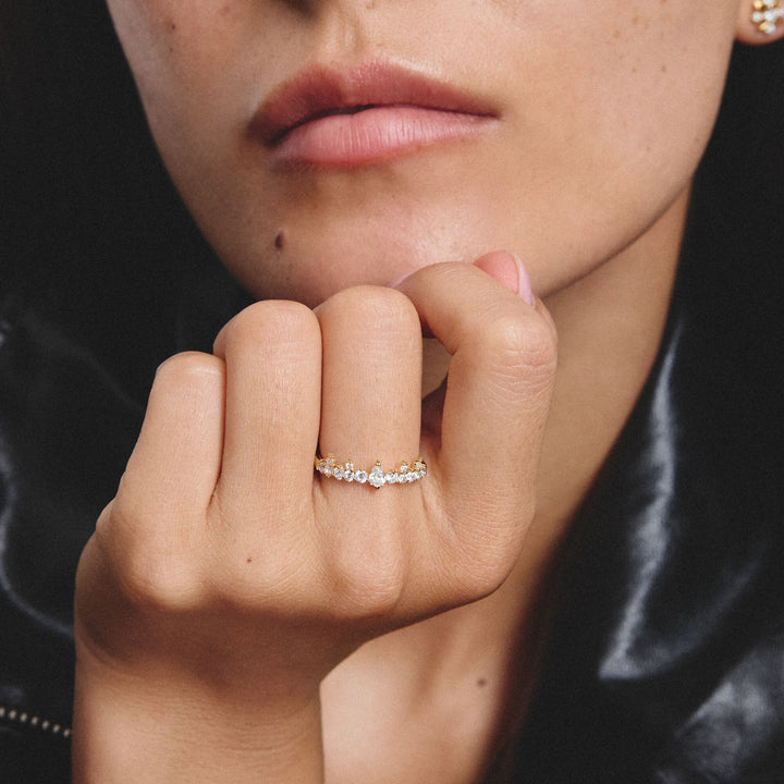 Ring with zirconia