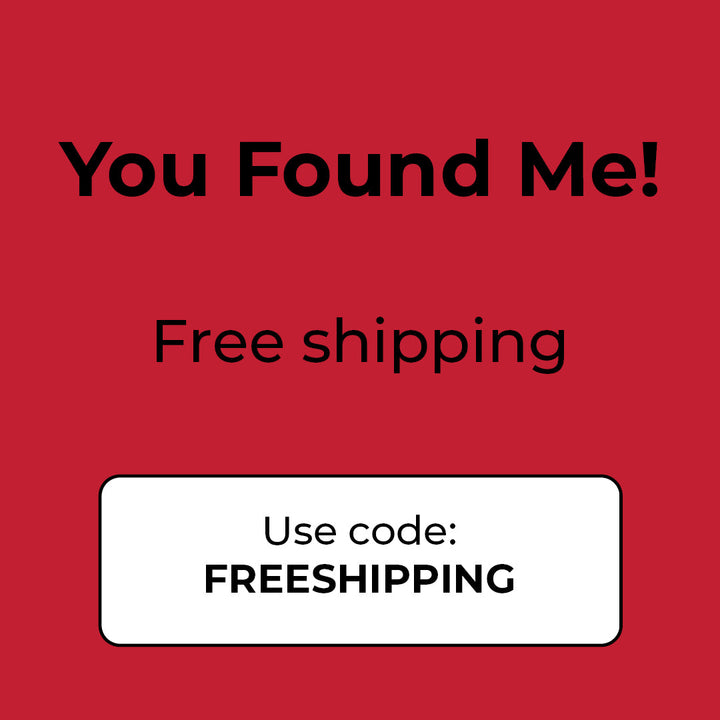 Red promotional banner with "You Found Me! Free shipping – Use code: FREESHIPPING" for a THOMAS SABO Black Friday scavenger hunt.
