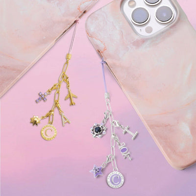 Silver Charm Club mobile chain short
