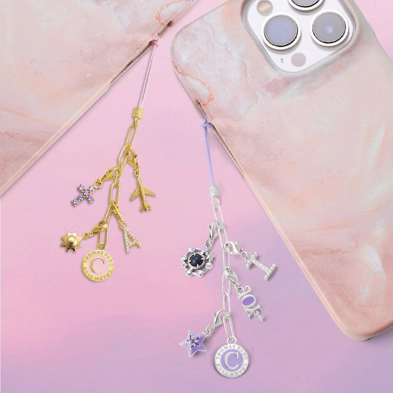 Silver Charm Club mobile chain short