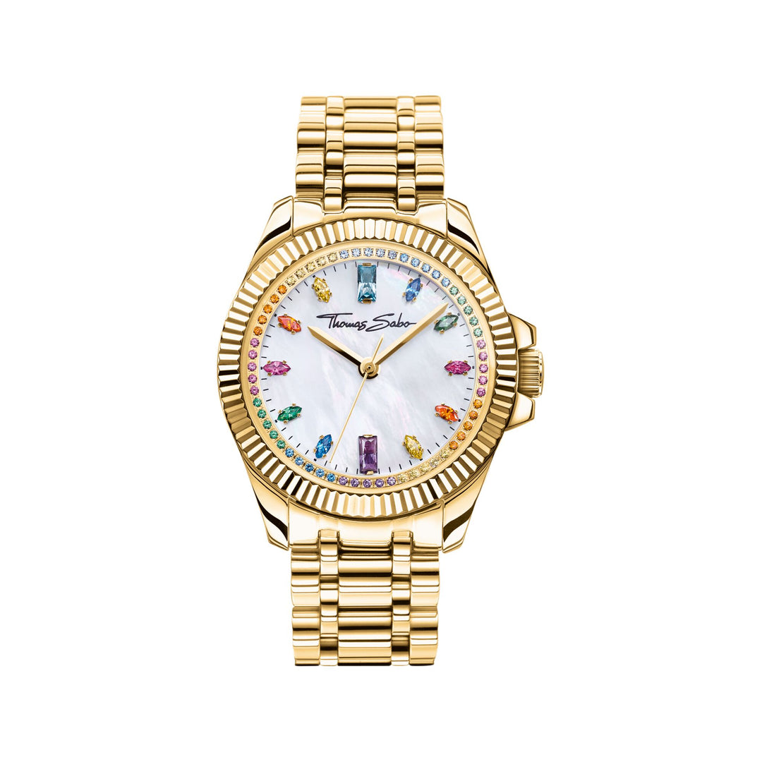 Watch for women Divine Rainbow yellow gold-coloured | THOMAS SABO Australia