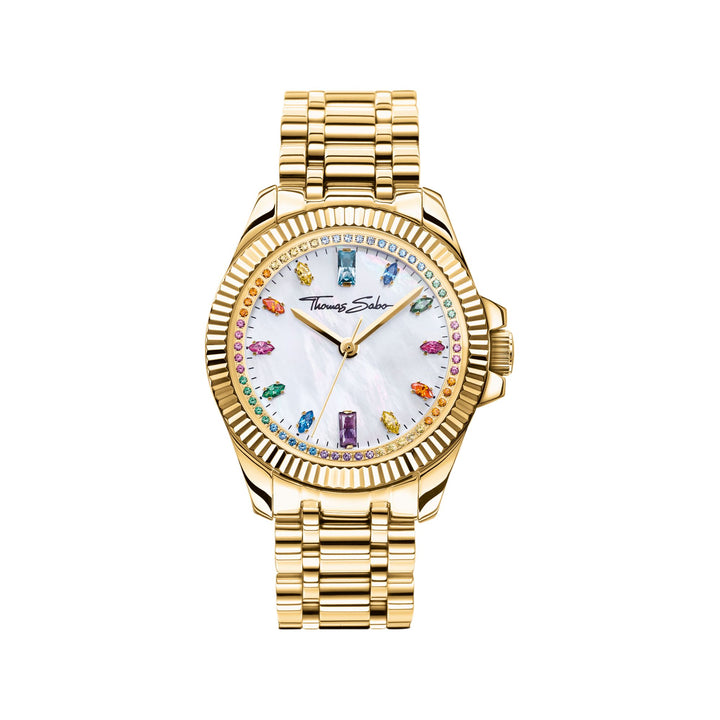 Watch for women Divine Rainbow yellow gold-coloured | THOMAS SABO Australia