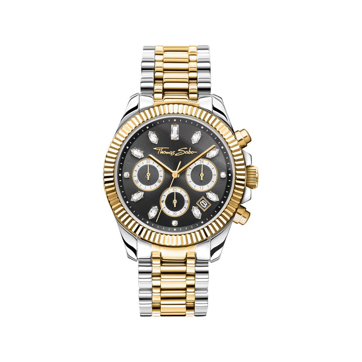 Divine Chrono Watch with dial in black yellow | THOMAS SABO Australia