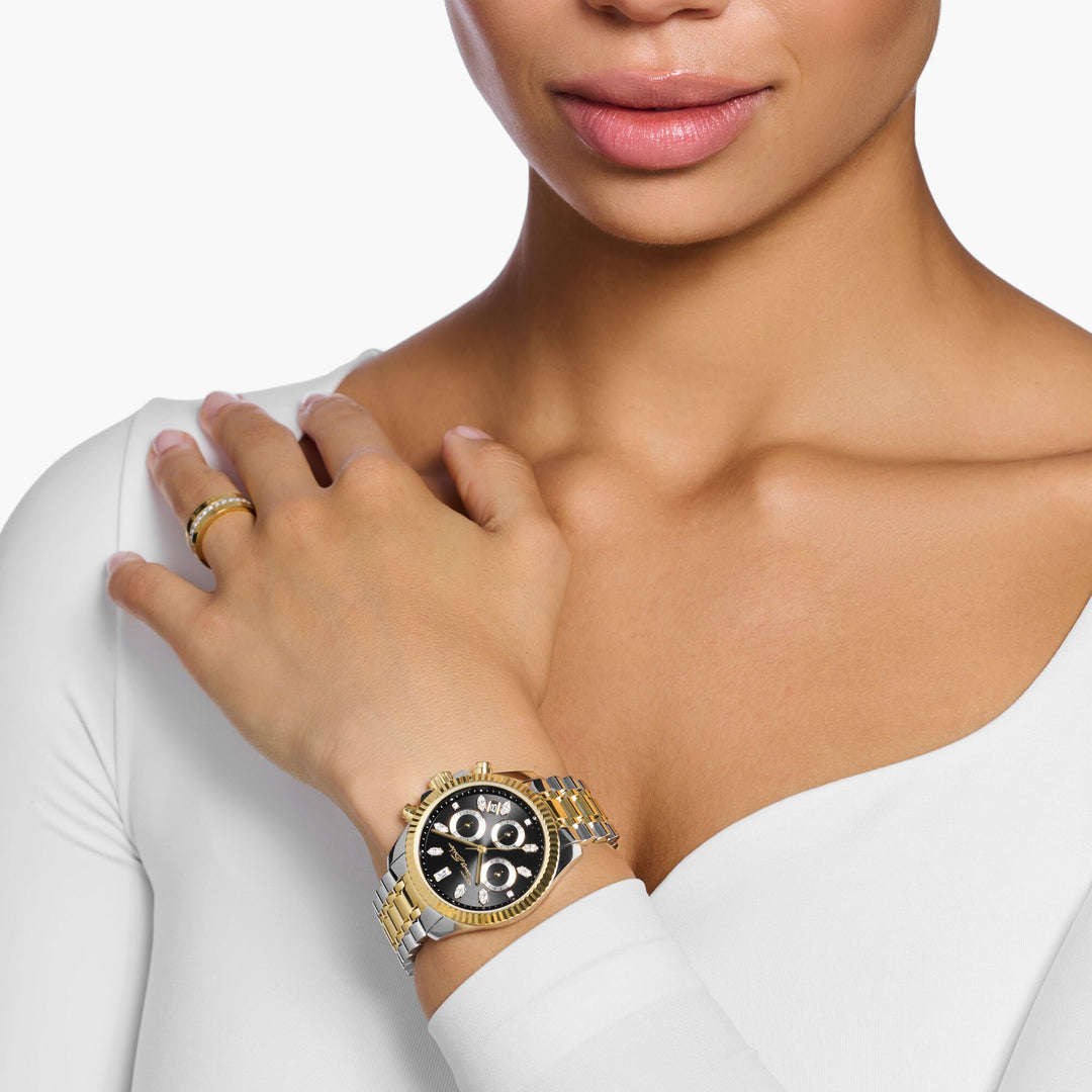 Divine Chrono Watch with dial in black yellow | THOMAS SABO Australia