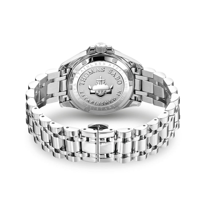 Divine Pink Watch with stones silver-coloured | THOMAS SABO Australia