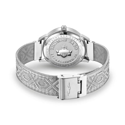 Women's watch with 33 mm, dragonflies & zirconia