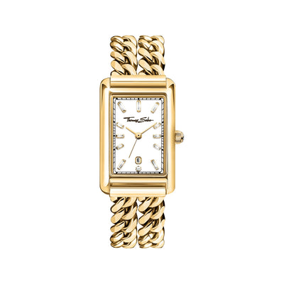 Ladies Rectangular Watch in Gold | THOMAS SABO Australia