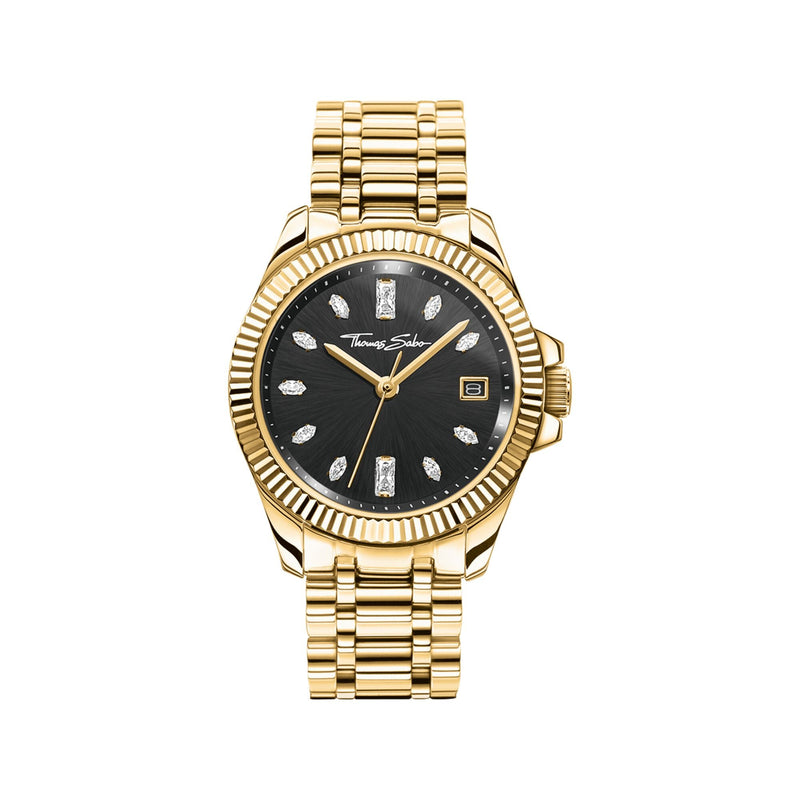 Ladies Gold Watch with Black Dial | THOMAS SABO Australia