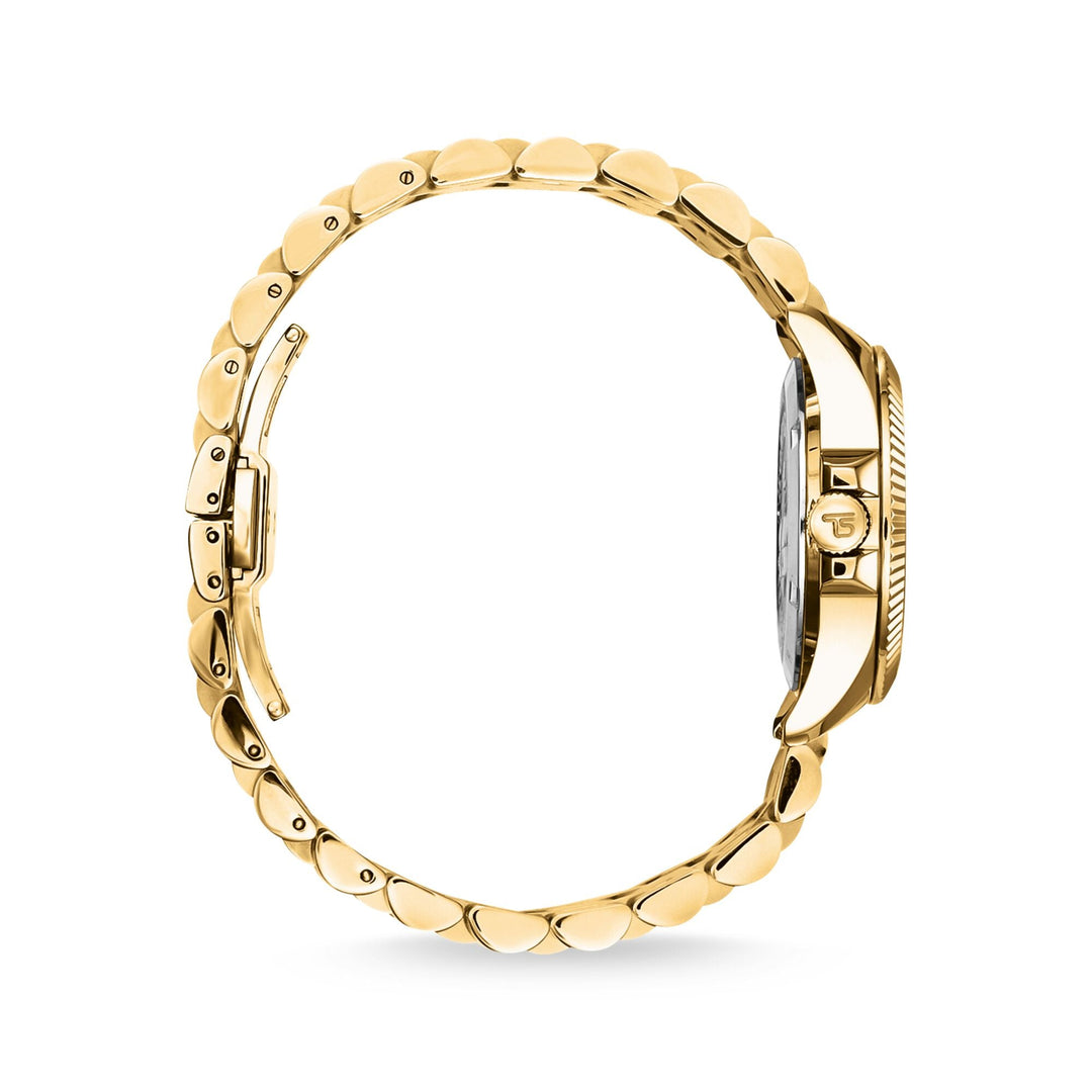 Ladies Gold Watch with Black Dial