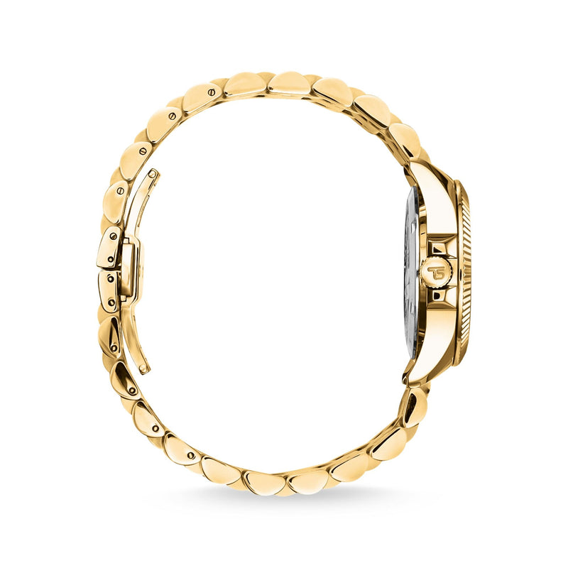 Ladies Gold Watch with Black Dial