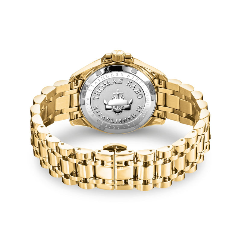 Ladies Gold Watch with Black Dial