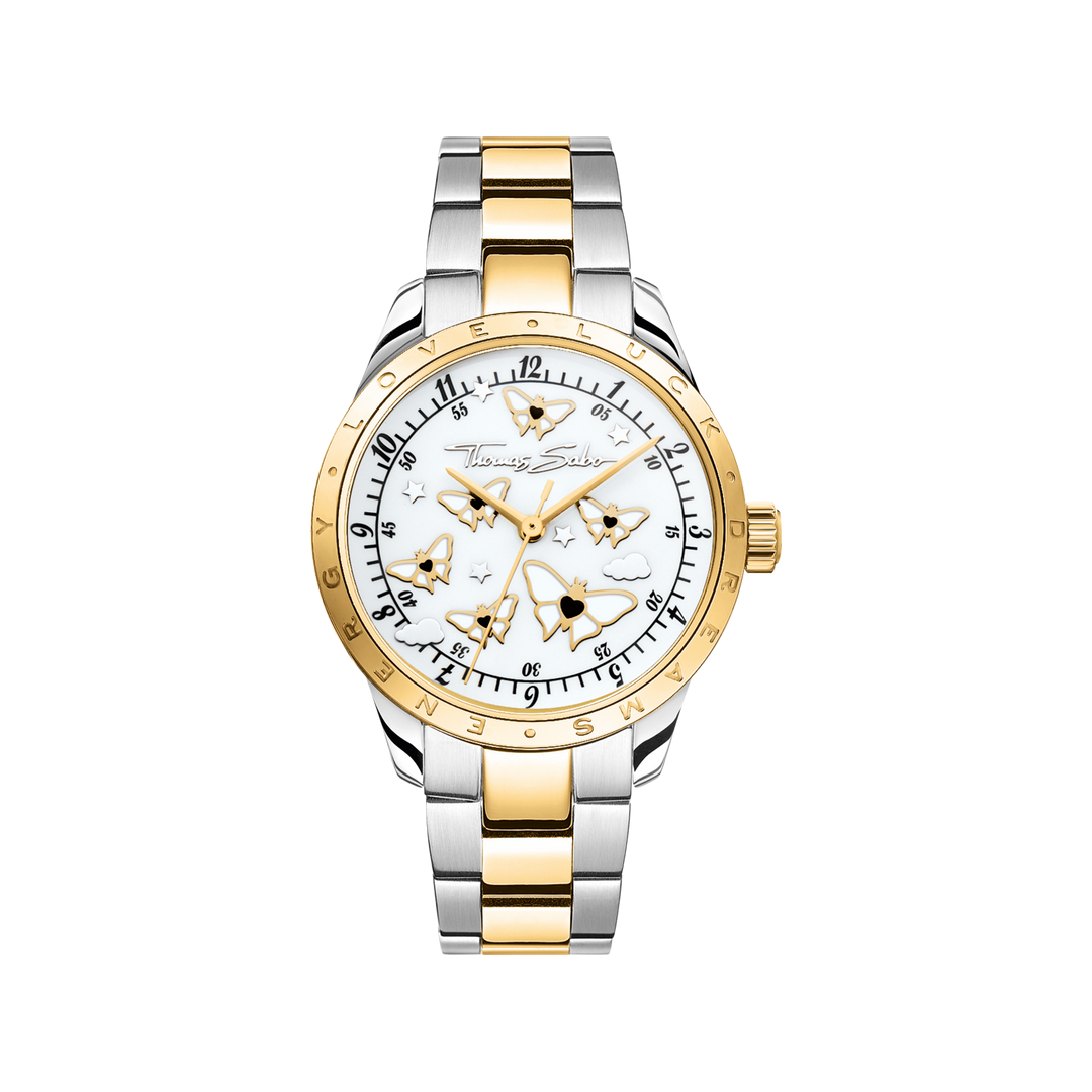 Luminescent Butterfly Bicolour Watch