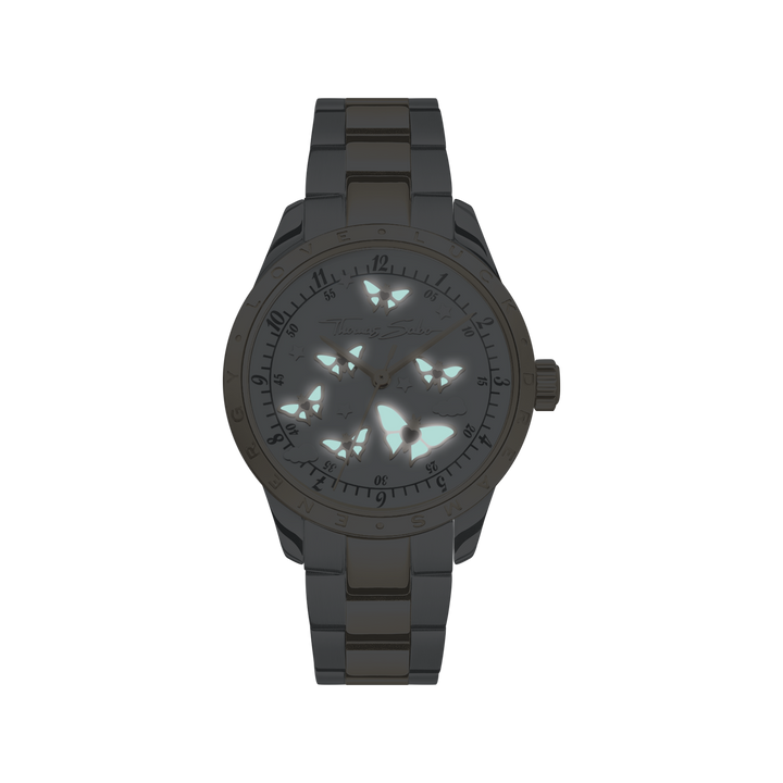 Luminescent Butterfly Bicolour Watch