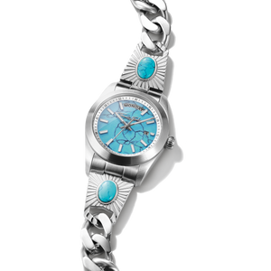 Watch Elyndra with turquoise dial 36 mm
