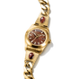 Watch Elyndra with red tiger eye dial 36 mm