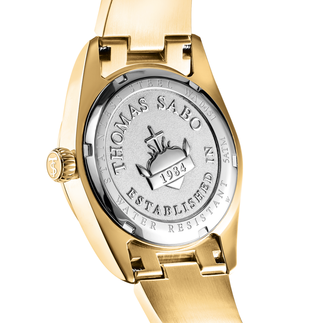 Watch Elyndra with red tiger eye dial 36 mm