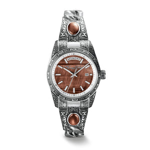 Women's Western-Style Watch with Red Tiger's Eye, Stainless Steel | THOMAS SABO